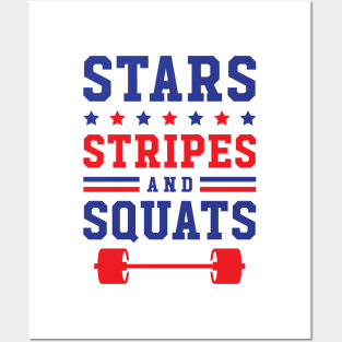 Stars, Stripes And Squats Posters and Art